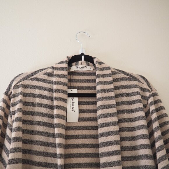 NWT Three Bird Nest The Nest Venyx Striped Duster Cardigan sz L - Picture 6 of 8